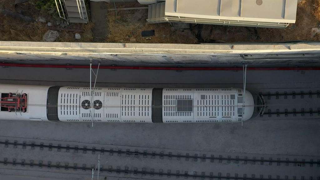 הרכבת הקלה בנסיעות ההרצה (צילום: נת"ע) הרכבת הקלה השלימה נסיעה ראשונה בגוש דן