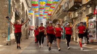 רצות את ירושלים. ליאת וקבוצת הנשים שהשתתפה בחופשת הריצה RUN THE VIEW