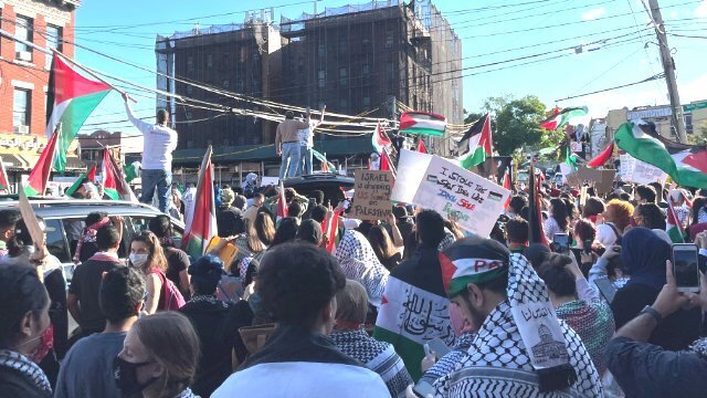 הפגנה אנטי ישראלית ברחובות