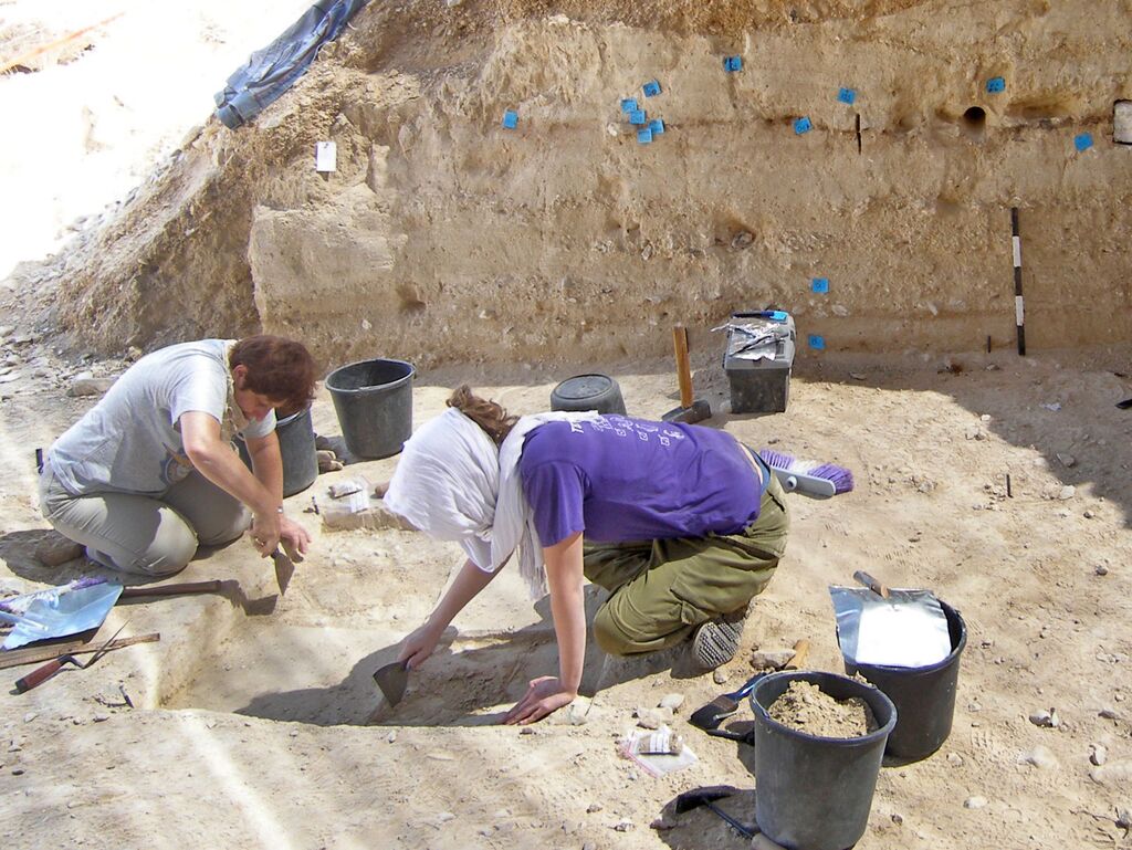 החפירות באתר בוקר תחתית (צילום: ד"ר עמרי ברזילי, רשות העתיקות) החפירות באתר בוקר תחתית