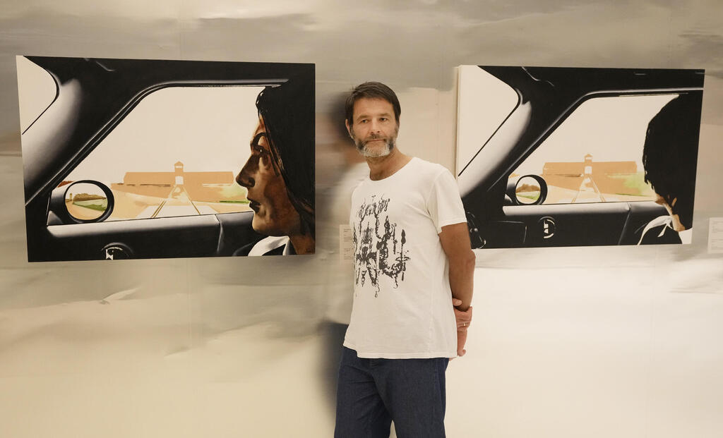 Sasnal poses in front of one of his artworks on display in a new exhibition at the POLIN Museum of the History of Polish Jews, in Warsaw, Poland, on Tuesday, June 15, 2021 (Photo: AP) Sasnal poses in front of one of his art works on display in a new exhibition at the POLIN Museum of the History of Polish Jews, in Warsaw, Poland, on Tuesday, June 15, 2021