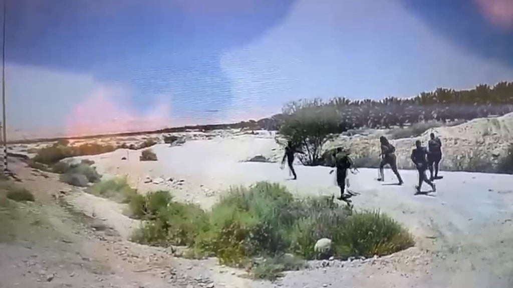 כוחות בזירה רודפים אחר המחבל המחבל בורח