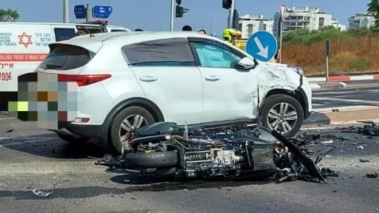 רוכב אופנוע בן 40 נהרג בתאונת דרכים בראשון לציון
