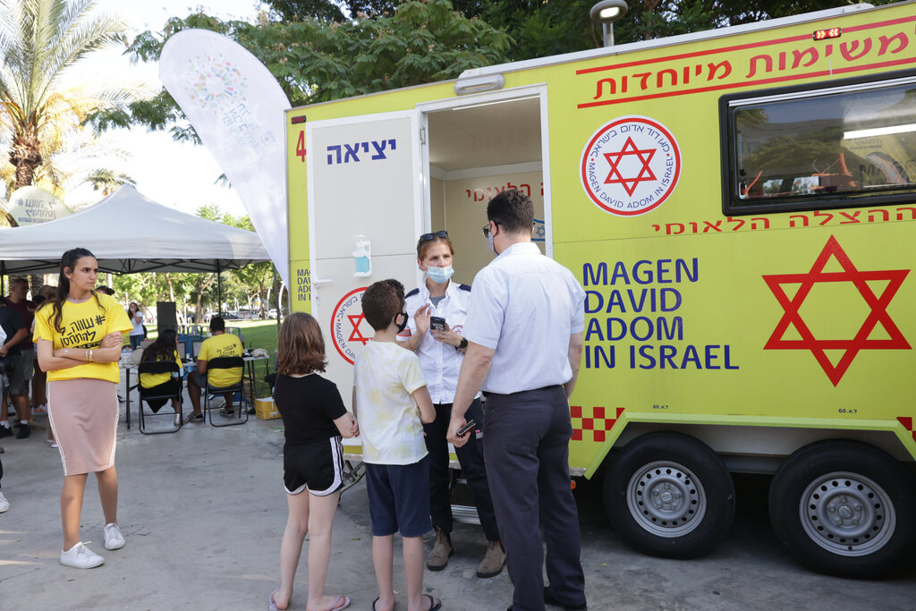 צילום: אוראל כהן מתחמי חיסון הפופ-אפ