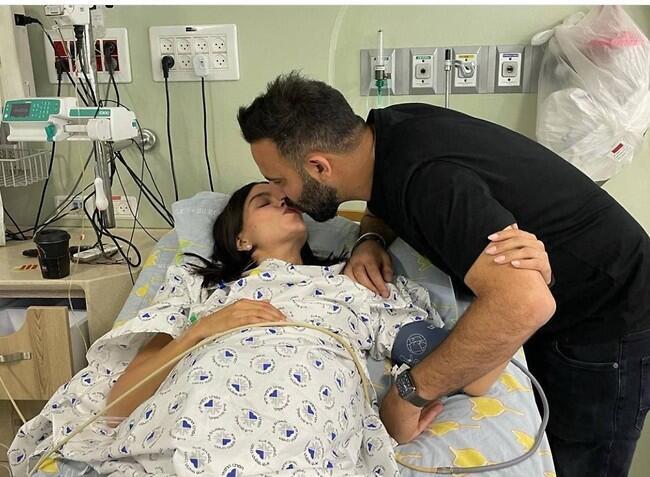מיכל הקטנה לידה ילד שישי (צילום מסך: אינסטגרם) מיכל הקטנה לידה ילד שישי