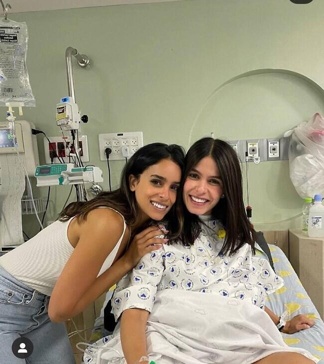 חוויה בלתי נשכחת. מיכל והבסטי אורטל עמר (צילום מסך: אינסטגרם) חוויה בלתי נשכחת. מיכל והבסטי אורטל עמר