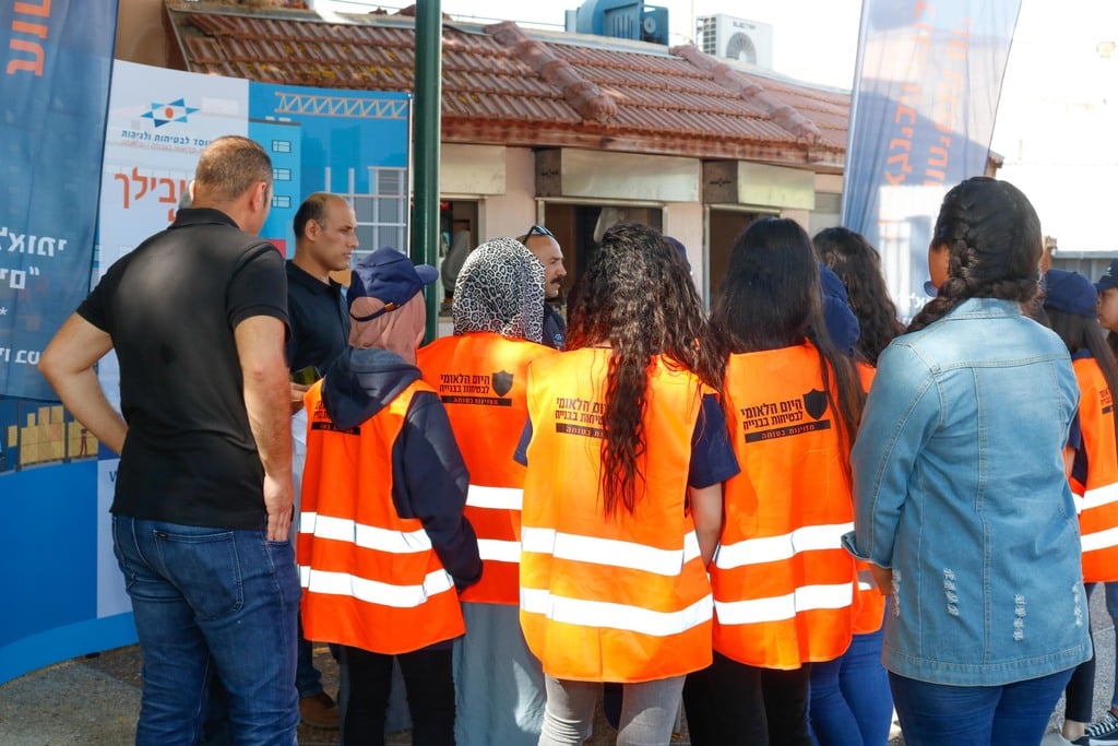 יום הבטיחות בענף הבנייה (צילום: מישל בוגינסקי ) יום הבטיחות בענף הבנייה