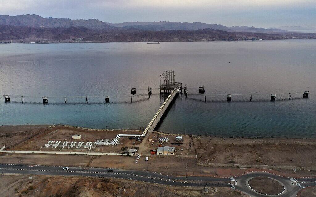 Eilat-Ashkelon Pipeline Company's (EAPC) oil terminal at Israel's southern Red Sea port city of Eilat