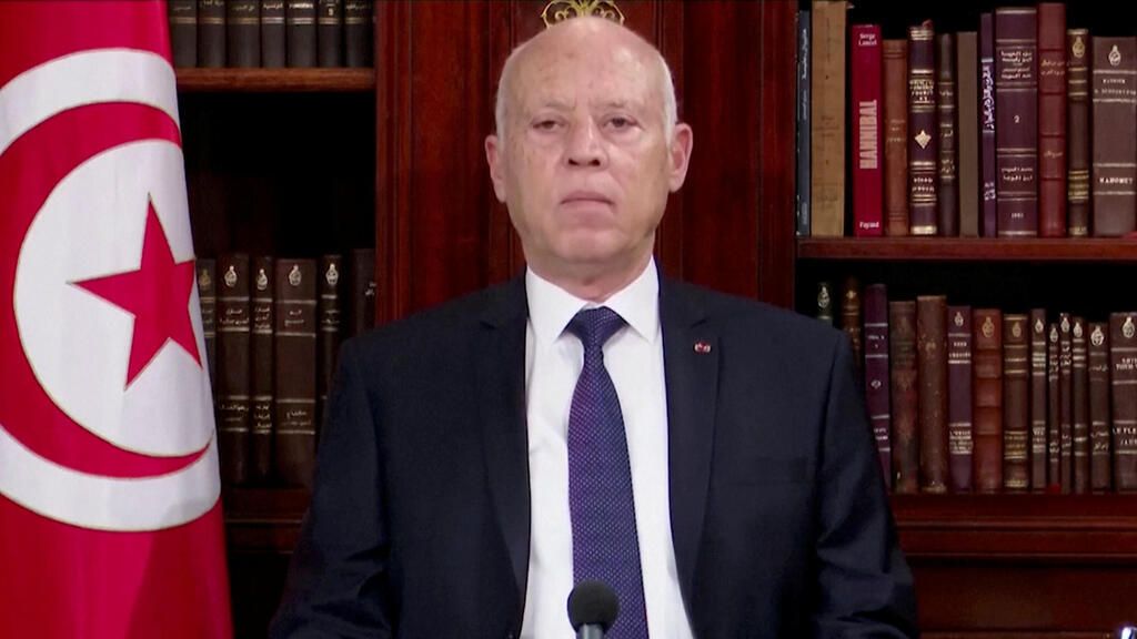 נשיא תוניסיה קייס סעיד (צילום: רויטרס ) נשיא תוניסיה קייס סעיד