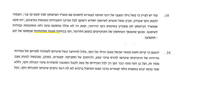 "פצצה מתקתקת". אחד המסמכים של קצא"א "פצצה מתקתקת". אחד המסמכים של קצא"א