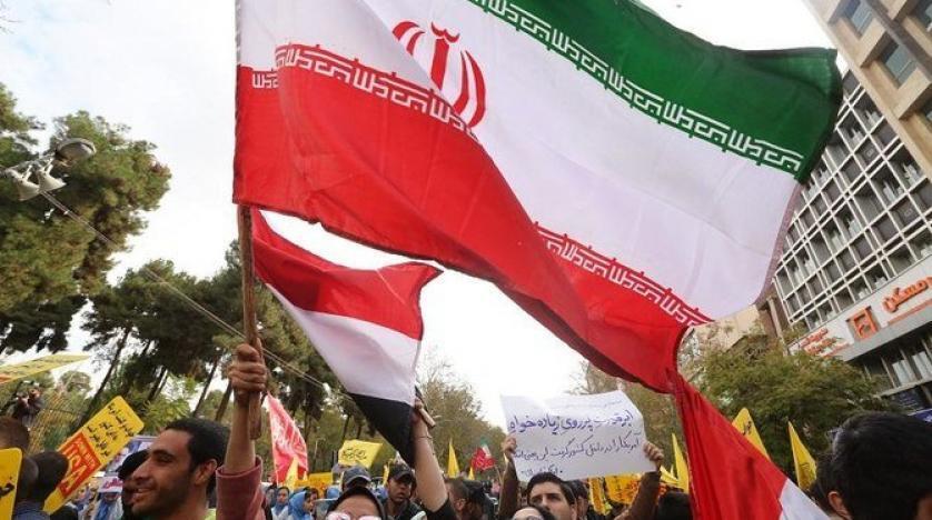 Protesters in Iran, November