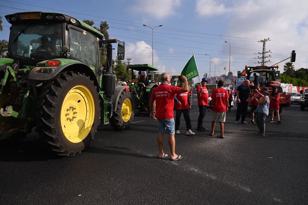צילום: נדב אבס החקלאים מפגינים
