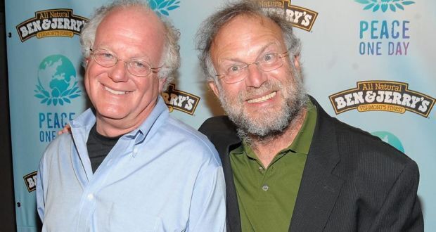The founders of Ben & Jerry's, Bennett Cohen (L) and Jerry Greenfield (Photo: Getty Images) The founders of Ben & Jerrys, Bennett Cohen and Jerry Greenfield