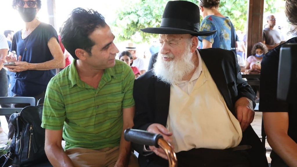 אורי זוהר ואביב גפן (צילון: מוטי קמחי) אורי זוהר ואביב גפן