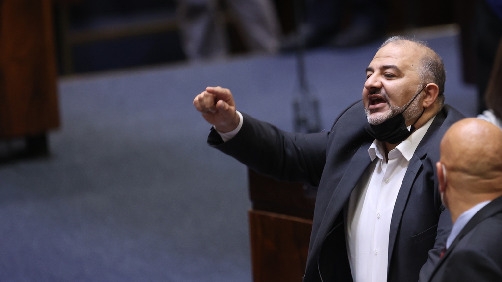 ח"כ מנסור עבאס במליאת הכנסת (צילום: אלכס קולומויסקי) מנסור עבאס במליאת הכנסת