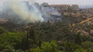שריפת קוצים סמוך ליישוב אלפי מנשה