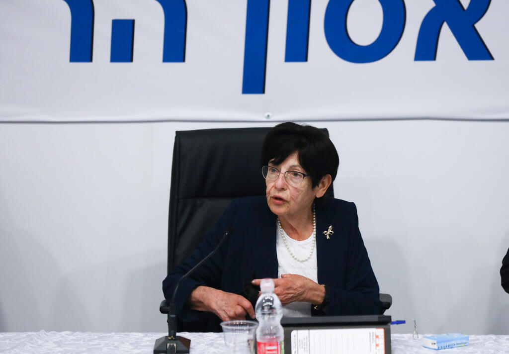 Former Super Court chief Miriam Naor, head of the state commission on the Mount Meron disaster (Photo: Ohad Zwigenberg) דיון ועדת החקירה הממלכתית לחקר אסון הר מירון