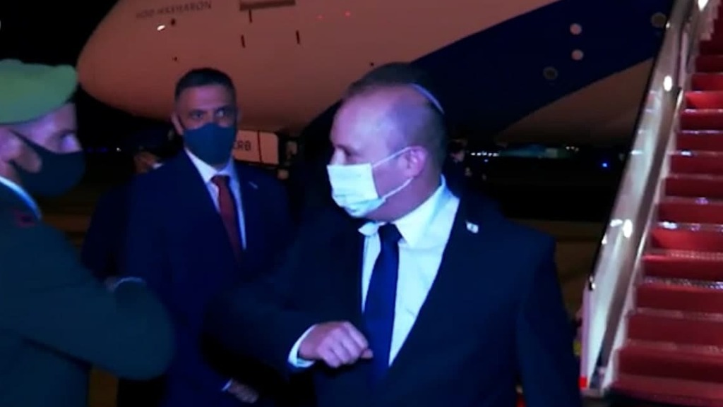 רה"מ נפתלי בנט נוחת בוושינגטון לקראת פגישתו עם ג'ו ביידן