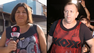אולגה זדורוב אשתו של רומן זדורוב יום אחרי שחרור מ בית כלא בית סוהר מעצר בית ב קצרין רומן זדורוב מגיע למעצר הבית בקצרין