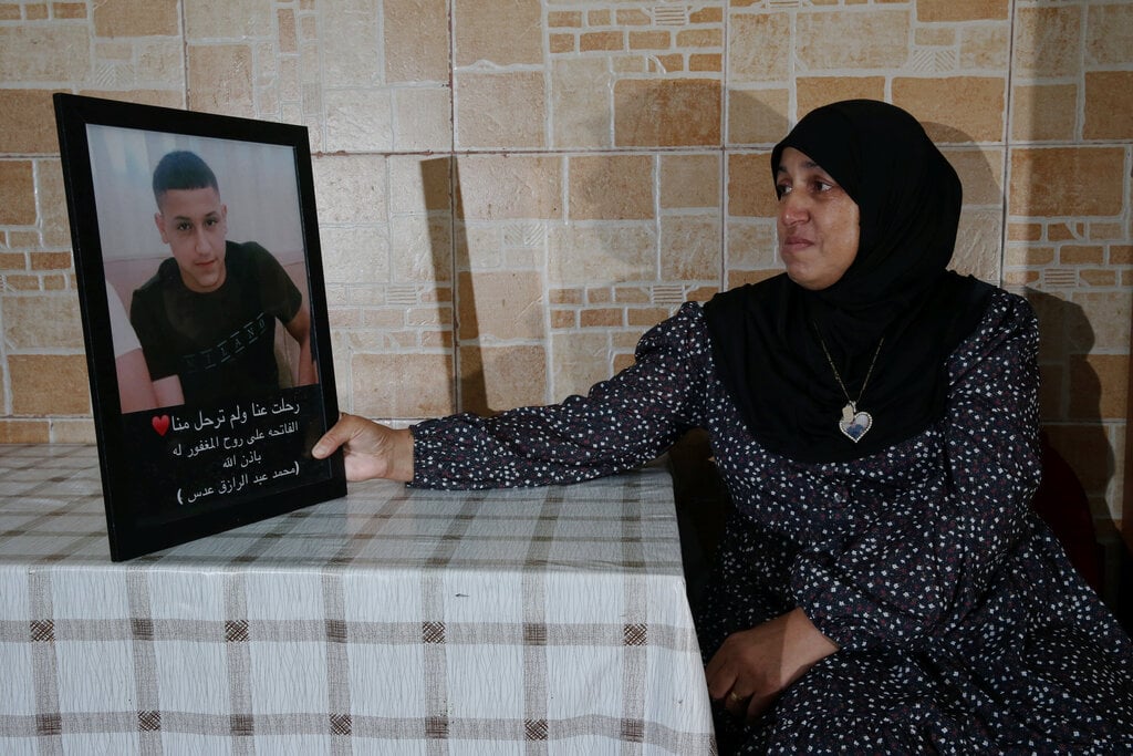 Sohila Adas, mother of Mohammed Adas, who was murdered on the way back from a family dinner in Jaljulia earlier this year (Photo: Shaul Golan) סוהילה עדס, אמו של מוחמד עדס
