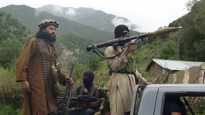 Pashtun Taliban fighters  