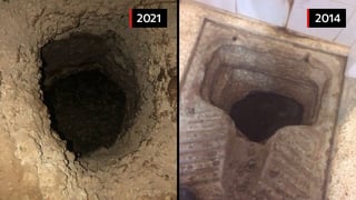 המנהרה ב2014 וב2021 בכלא גלבוע