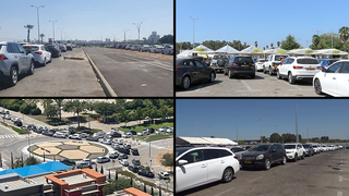 עומסים במתחמי בדיקות קורונה