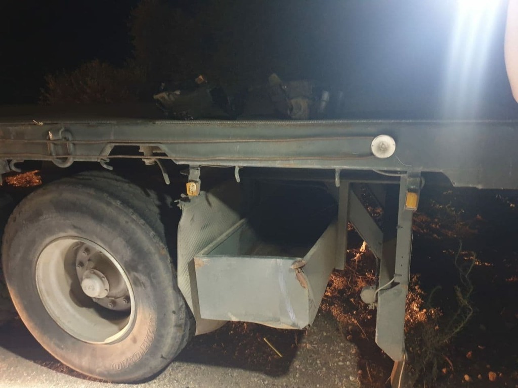 המשאית שבה ישן המחבל עארדה שנתפס יחד עם זביידי זכריא זביידי ומחבל נוסף שנמלטו מכלא גלבוע נלכדו יחד באזור התבור