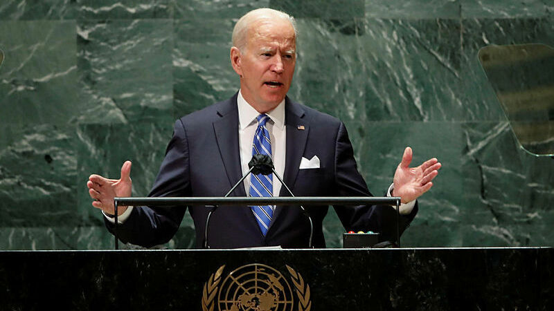 U.S. President Joe Biden speaking at the UN General Assembly on Tuesday (Photo: EPA) נשיא ארה"ב ג'ו ביידן עצרת או"ם העצרת הכללית של האו"ם