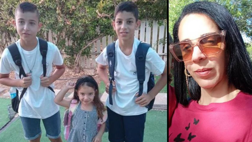 מורן בן אלי וילדיה שנהרגו (באדיבות המשפחה) מורן, ליאם, דקל ואנאל בן אלי אשר נהרגו בתאונה הקטלנית