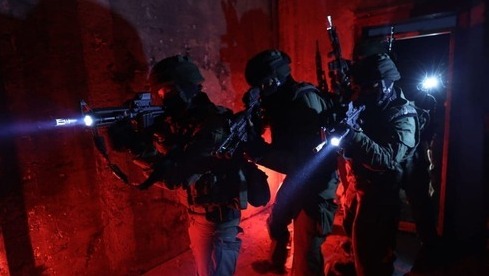 Israeli troops raid near Jenin in operation to arrest Hamas operatives last week 