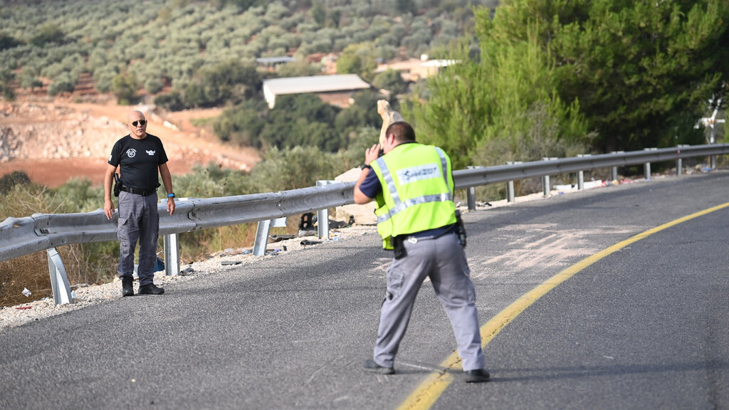 הכביש שבו אירע האסון, הבוקר (צילום: יאיר שגיא) כביש 89 יום לאחר התאונה הקשה