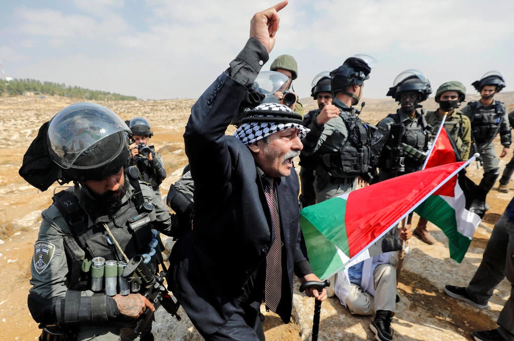 Clashes in Masafer Yatta (Photo: Reuters) עימותים במסאפר יטא