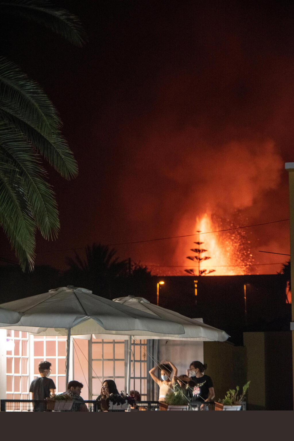 צילום: EPA התפרצות הר געש קומברה וייחה האיים הקנריים ספרד