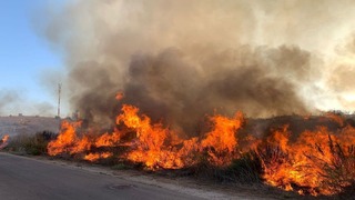 שריפת חורש גדולה בעיר מודיעין מכבים רעות