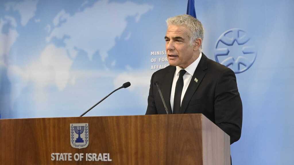 "לא פחות מהצלה". לפיד (צילום: חורחה נובומיסקי) יאיר לפיד מארח את שרת החוץ של שבדיה הגברת אן לינדה