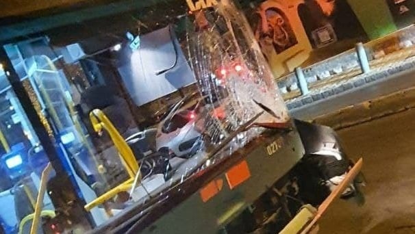 זריקת אבנים לעבר אוטובוסים באיזור שער שכם