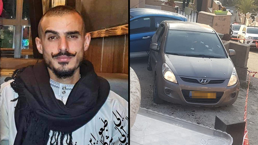 עמרו מוחמד מקלד ג'בארין והרכב שבו נרצח עמרו מוחמד מקלד ג'בארין