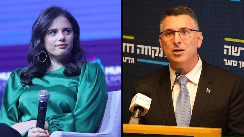"שקד ניסתה לשכנע אותי להקים ממשלה עם נתניהו". גדעון סער ואיילת שקד (צילום: יואב דודקביץ', מוטי קמחי) גדעון סער ואיילת שקד