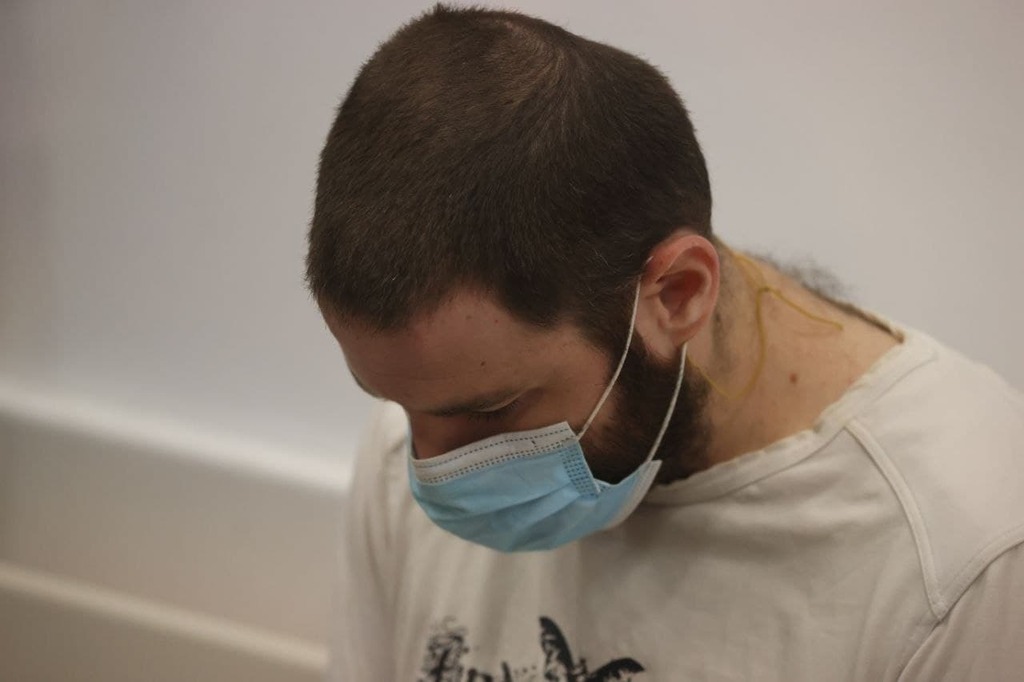 "היה אטום". אמיר רז הבוקר בבית המשפט (צילום: מוטי קמחי ) אמיר רז בבית המשפט