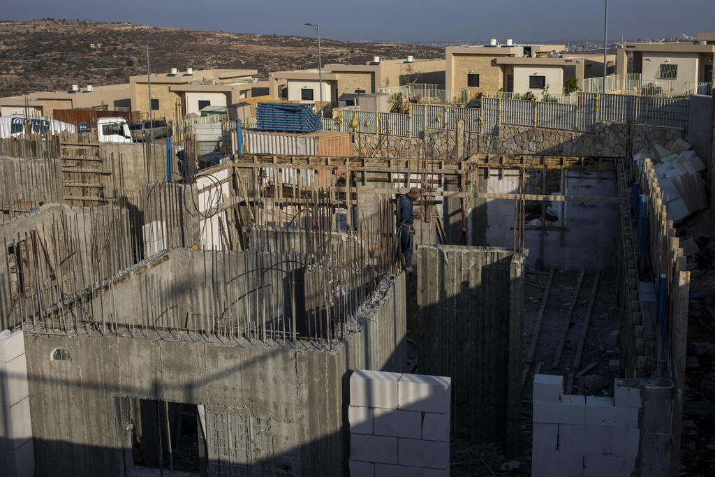  new houses in the West Bank Jewish settlement of Bruchin near the Palestinian town of Nablus, 