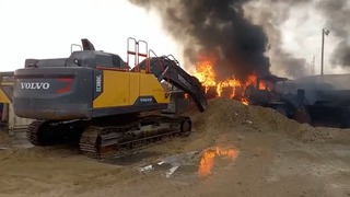 איזור השריפה