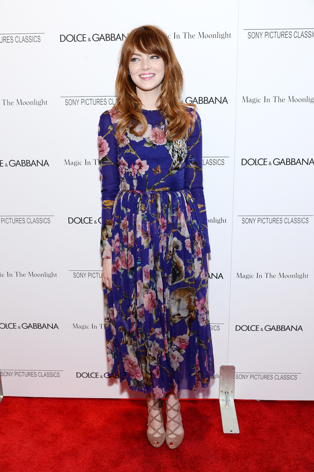 פרחונית על השטיח האדום, 2014 (צילום: Getty Images) אמה סטון, 2014