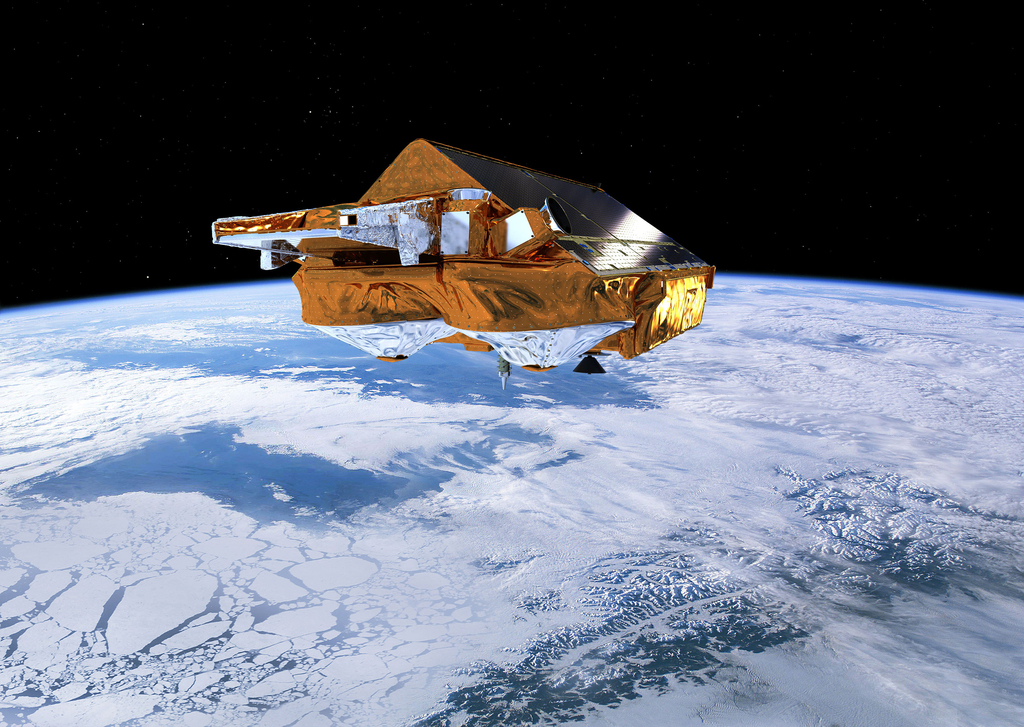 הלוויין של סוכנות החלל האירופית לוויין ESA CryoSat משימת קרח גרינלנד אנטארקטיקה