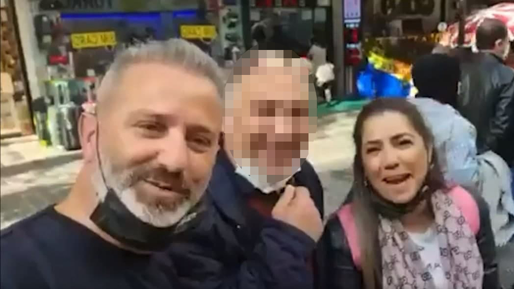 Mordy and Natali Oknin in Istanbul before their arrest on suspicion of spying on Thursday נטלי ומורדי אוקנין