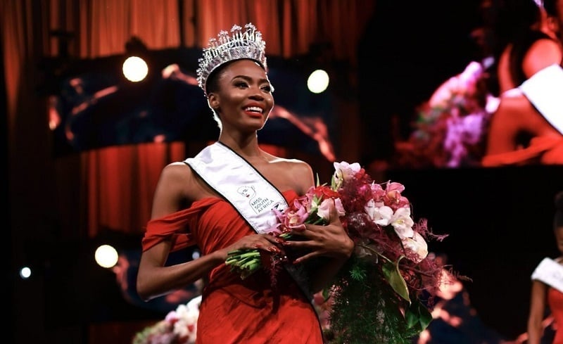 South African Miss Universe contestant Lalela Mswane (Photo: Twitter) South African Miss Universe contestant Lalela Mswane