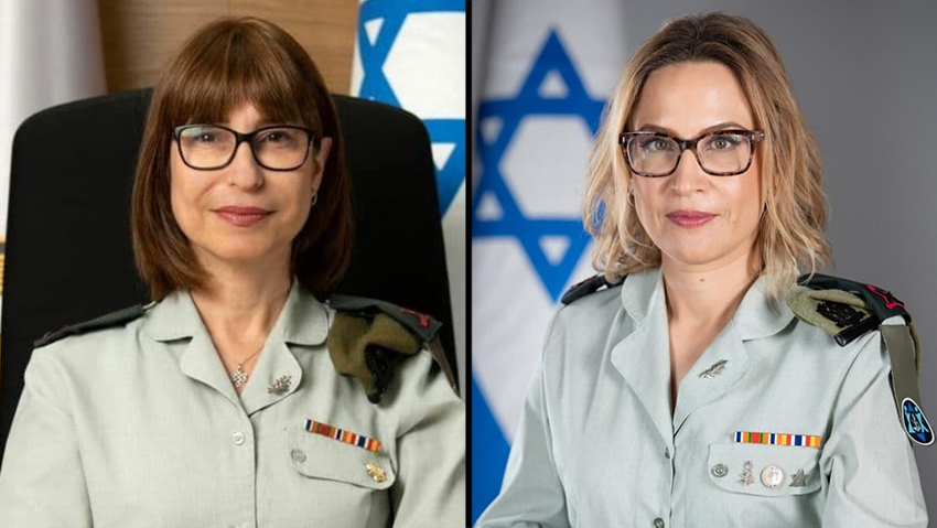 יפעת תומר ירושלמי ואורלי מרקמן (צילום: דובר צה"ל) יפעת תומר ירושלמי ואורלי מרקמן