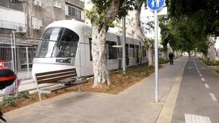 נסיעת מבחן ברכבת הקלה בתל אביב