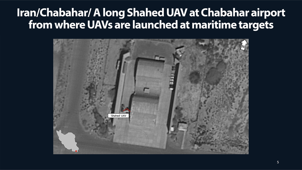 Aerial footage of Shahed 141 drone being launched 