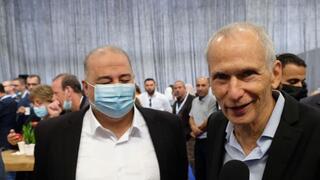 עמר בר לב, מנסור עבאס ועיסאווי פריג' בכנס החומש לפיתוח כלכלי של החברה הערבית